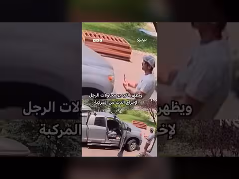 دب يفاجئ رجلاً داخل شاحنته في كولورادو