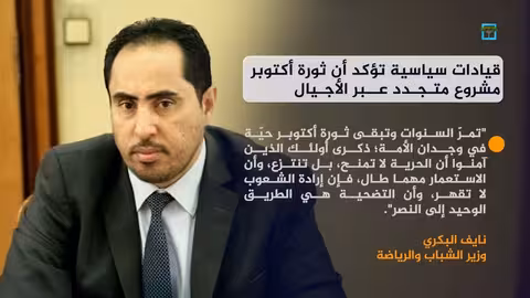 قيادات سياسية يمنية تشدد استمرار مشروع ثورة أكتوبر عبر الأجيال
