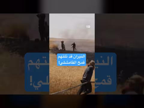 حرائق سوريا تلتهم حقول القمح