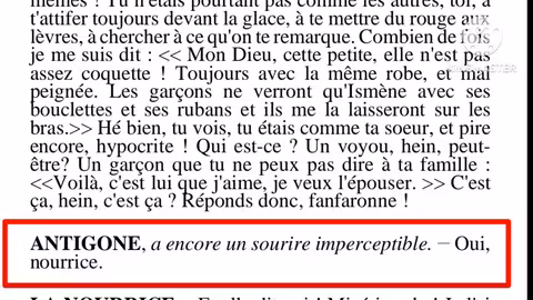 1bac Antigone la scène 2la nourrice et Antigone قراءة المشهد التاني مع الشرح المفصل بالدارجة lecture