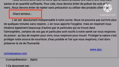 3ème année collège parcours examen local compréhension/langue تصحيح نموذج الإمتحان المحلي