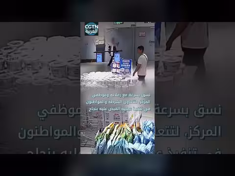 شرطي يوقف مشتبه به صدفة في مركز تجاري