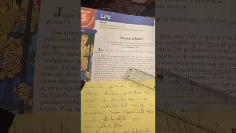 1ère année collège l heure de français page 114 maison à louer activité lecture