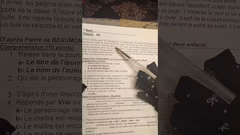 1ère année collège l heure de français évaluation N1 2ème semestre الفرض الأول الدورة التانية
