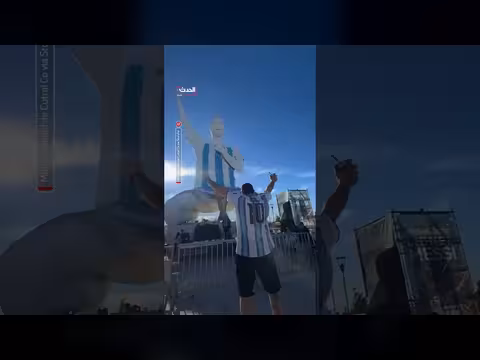 تمثال ضخم لميسي في الأرجنتين يتجاوز 26 مترا