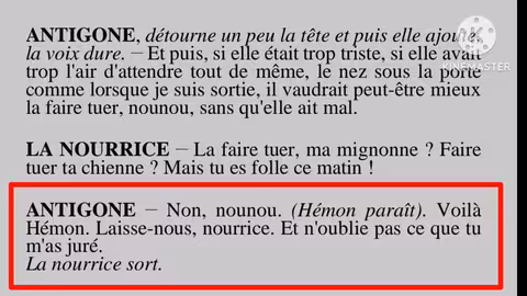 1bac Antigone lecture la scène 5 la nourrice et Antigoneقراءة المشهد الخامس مع الشرح المفصل بالدارجة