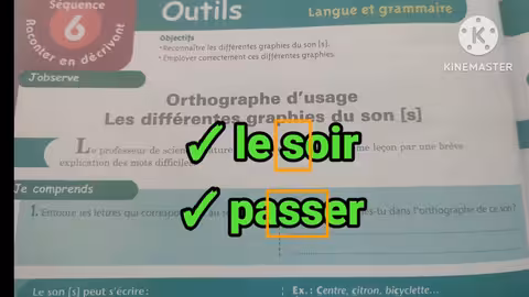 1ère année collège l heure de français page 134 les différentes graphiques du son s