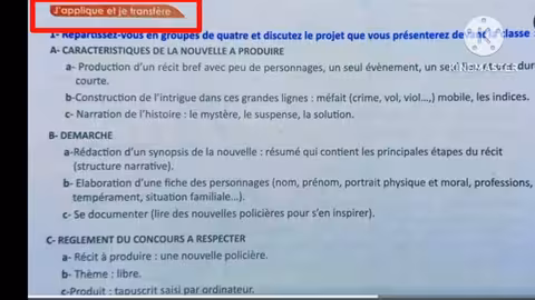 3ème année collège passerelle page 124 le projet d écriture la nouvelle policière
