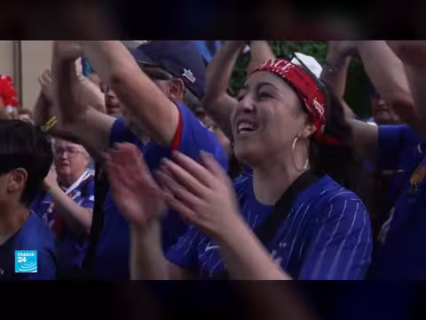 جماهير المغرب وفرنسا في بوسطن قبل مباراة المونديال