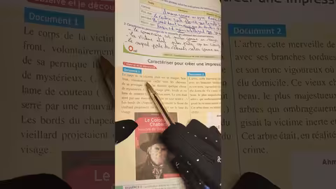 3ème année collège passerelle page 134,135 caractériser pour créer une impression