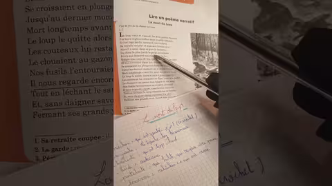 1ère année collège l heure de français page 137 lire un poème narratif