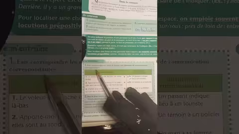 1ère année collège l heure de français page 118, localiser dans l espace