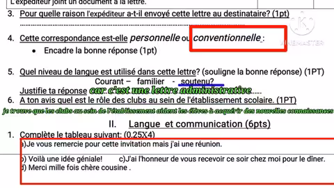 3ème année collège examen local تصحيح نموذج الإمتحان المحلي شرح مبسط جدا إستعدوا للإمتحان