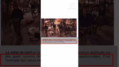 تعريف la peine de mort