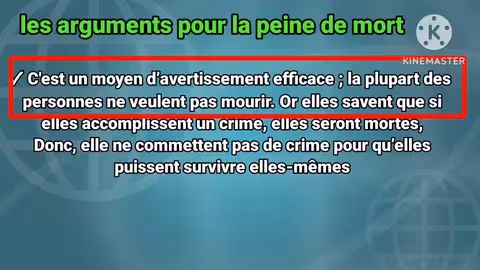 1bac arguments pour et contre la peine de mort حجج وجمل جاهزة لكتابة نص حجاجي texte argumentatif