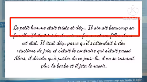 1ère année collège l heure de français page: 87 activité: lecture le rasoir