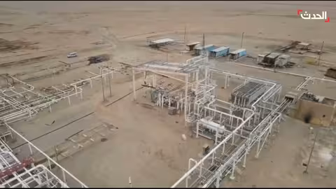 مشاهد جوية حصرية لحقل العمر النفطي