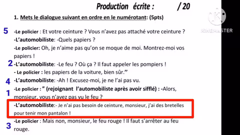 2ème année collège évaluation N2 semestre 2 الفرض التاني الدورة التانية la production écrite