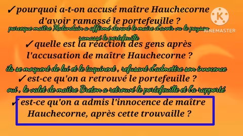 tronc commun جدع مشترك la ficelle analyse تحليل القصة question réponse مراجعة شاملة للقصة