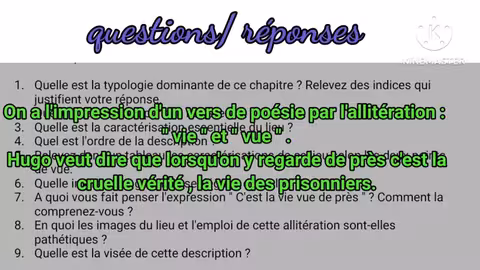 1bac le dernier jour d un condamné analyse chapitre 4 تحليل الفصل الرابع question/réponse