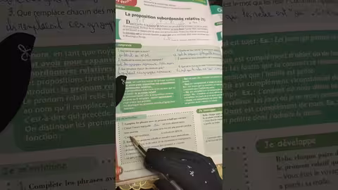 1ère année collège l heure de français page 116 la proposition subordonnée relative