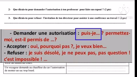 3ème année collège parcours/passerelle examen local tableau (situation/ énoncé) إستعدوا للإمتحان